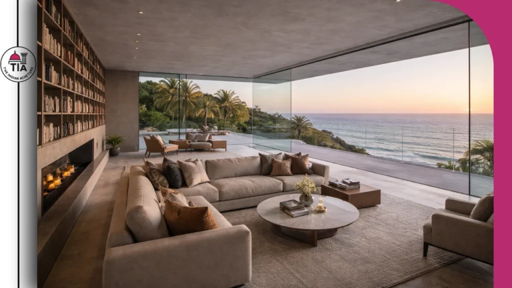 Beyonce House Malibu - living room